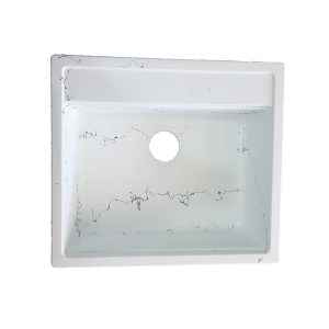 سینک گرانیتی توکار تیدومکث مدل سفید رگه مشکی(وانی کوچک)
