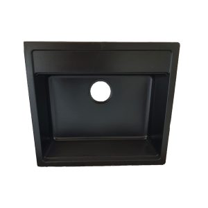 سینک گرانیتی توکار تیدومکث مدل مشکی ساده(وانی کوچک)
